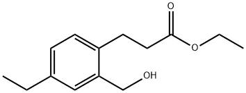 Ethyl 3-(4-ethyl-2-(hydroxymethyl)phenyl)propanoate Structure