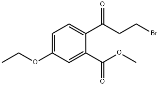 Methyl 2-(3-bromopropanoyl)-5-ethoxybenzoate Structure