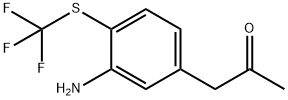 1-(3-Amino-4-(trifluoromethylthio)phenyl)propan-2-one Structure