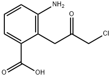 3-Amino-2-(3-chloro-2-oxopropyl)benzoic acid Structure