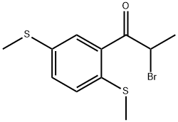 1-(2,5-Bis(methylthio)phenyl)-2-bromopropan-1-one Structure