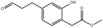 Methyl 2-hydroxy-4-(3-oxopropyl)phenylacetate Structure