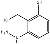 2-Hydrazinyl-6-mercaptobenzylalcohol Structure