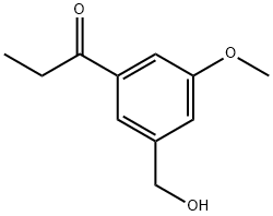 3-Methoxy-5-propionylbenzylalcohol Structure