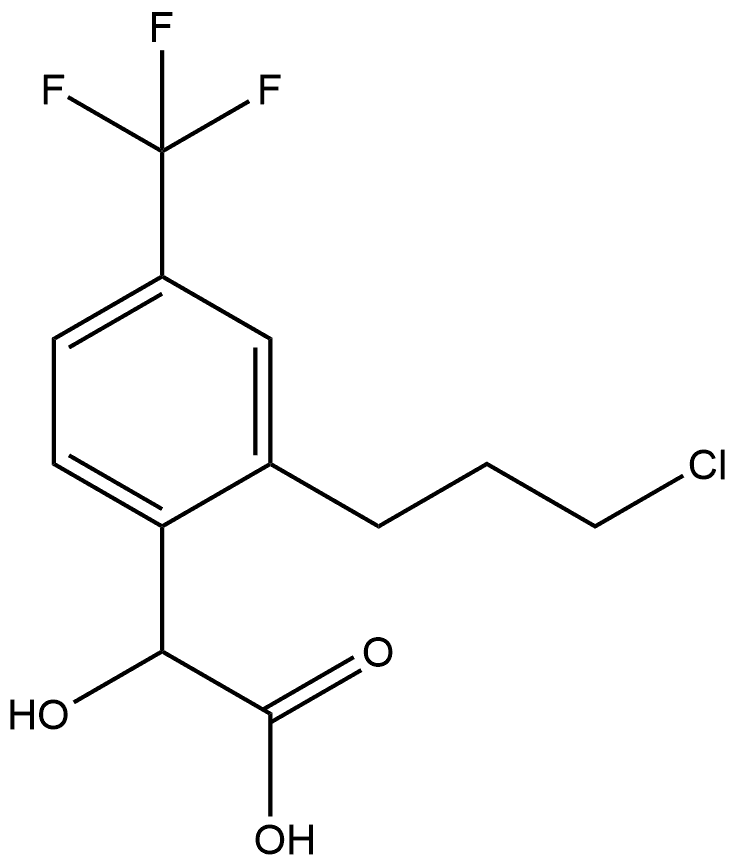 2-(3-Chloropropyl)-4-(trifluoromethyl)mandelic acid Structure