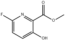 2-Pyridinecarboxylic acid, 6-fluoro-3-hydroxy-, methyl ester 구조식 이미지