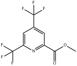 2-Pyridinecarboxylic acid, 4,6-bis(trifluoromethyl)-, methyl ester Structure