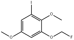 1,4-Dimethoxy-2-iodo-6-(fluoromethoxy)benzene 구조식 이미지