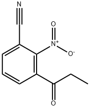 2-Nitro-3-propionylbenzonitrile Structure