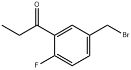 1-(5-(Bromomethyl)-2-fluorophenyl)propan-1-one Structure