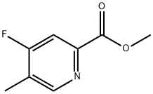 2-Pyridinecarboxylic acid, 4-fluoro-5-methyl-, methyl ester Structure