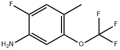 Benzenamine, 2-fluoro-4-methyl-5-(trifluoromethoxy)- 구조식 이미지