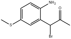 1-(2-Amino-5-(methylthio)phenyl)-1-bromopropan-2-one Structure