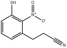 3-Mercapto-2-nitrophenylpropanenitrile Structure