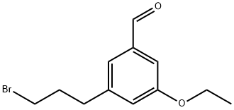 3-(3-Bromopropyl)-5-ethoxybenzaldehyde Structure