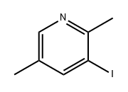 Pyridine, 3-iodo-2,5-dimethyl- Structure