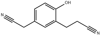 3-(2-Cyanoethyl)-4-hydroxyphenylacetonitrile Structure