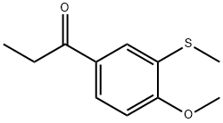 2-(Methylthio)-4-propionylanisole Structure