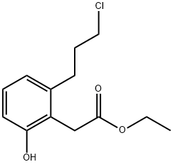 Ethyl 2-(3-chloropropyl)-6-hydroxyphenylacetate Structure