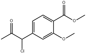 Methyl 4-(1-chloro-2-oxopropyl)-2-methoxybenzoate Structure