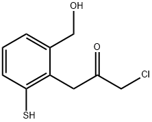 2-(3-Chloro-2-oxopropyl)-3-mercaptobenzylalcohol Structure