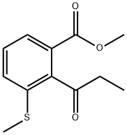 Methyl 3-(methylthio)-2-propionylbenzoate Structure