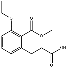 Methyl 2-(2-carboxyethyl)-6-ethoxybenzoate Structure