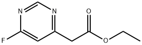 4-Pyrimidineacetic acid, 6-fluoro-, ethyl ester Structure