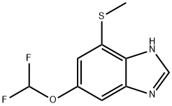 6-Difluoromethoxy-4-methylthio-1H-benzimidazole Structure