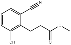 Methyl 2-cyano-6-hydroxyphenylpropanoate Structure