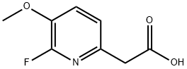 2-Pyridineacetic acid, 6-fluoro-5-methoxy- Structure