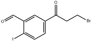 5-(3-Bromopropanoyl)-2-iodobenzaldehyde Structure