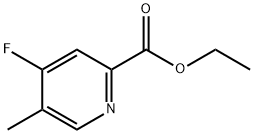 2-Pyridinecarboxylic acid, 4-fluoro-5-methyl-, ethyl ester Structure