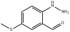 2-Hydrazinyl-5-(methylthio)benzaldehyde Structure