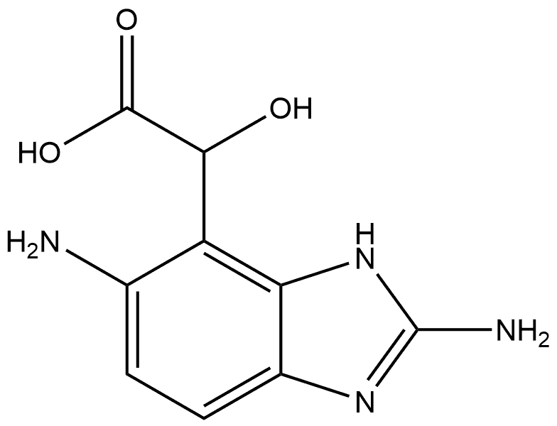 2-(2,5-Diamino-1H-benzo[d]imidazol-4-yl)-2-hydroxyacetic acid Structure