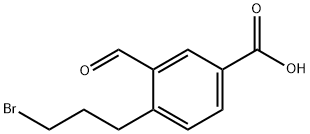 4-(3-Bromopropyl)-3-formylbenzoic acid 구조식 이미지