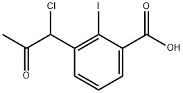 3-(1-Chloro-2-oxopropyl)-2-iodobenzoic acid Structure