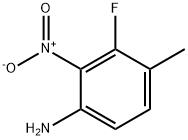 Benzenamine, 3-fluoro-4-methyl-2-nitro- Structure