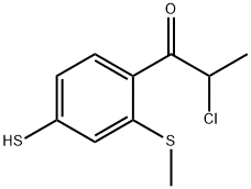 4-(2-Chloropropanoyl)-3-(methylthio)thiophenol Structure