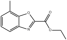 2-Benzoxazolecarboxylic acid, 7-methyl-, ethyl ester Structure