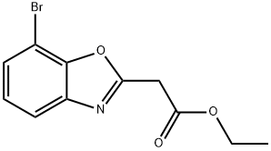 2-Benzoxazoleacetic acid, 7-bromo-, ethyl ester Structure