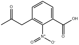 2-Nitro-3-(2-oxopropyl)benzoic acid Structure