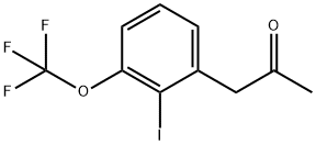 1-(2-Iodo-3-(trifluoromethoxy)phenyl)propan-2-one 구조식 이미지