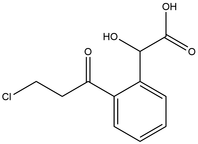 1-(2-(Carboxy(hydroxy)methyl)phenyl)-3-chloropropan-1-one Structure