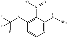 1-(2-Nitro-3-(trifluoromethylthio)phenyl)hydrazine 구조식 이미지