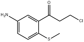 1-(5-Amino-2-(methylthio)phenyl)-3-chloropropan-1-one Structure