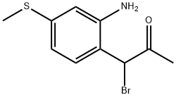 1-(2-Amino-4-(methylthio)phenyl)-1-bromopropan-2-one Structure