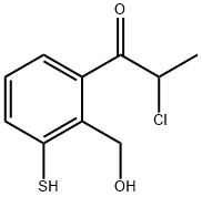 2-(2-Chloropropanoyl)-6-mercaptobenzylalcohol Structure