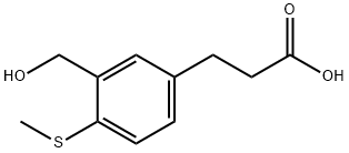 3-(3-(Hydroxymethyl)-4-(methylthio)phenyl)propanoic acid Structure