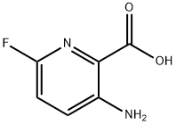 2-Pyridinecarboxylic acid, 3-amino-6-fluoro- Structure